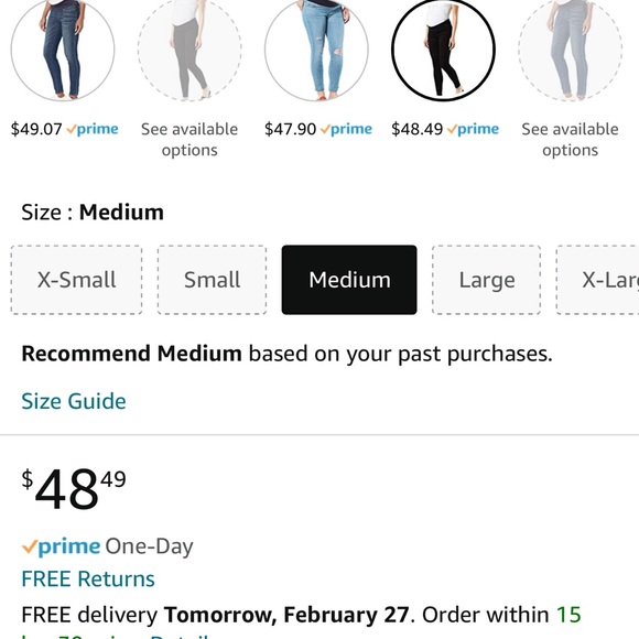 Maternity Levis Skinny Jeans - Picture 4 of 6